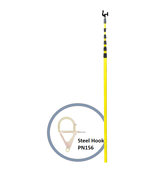 Telescopic Pole with Steel Anchorage Hook, PN815(PN156)