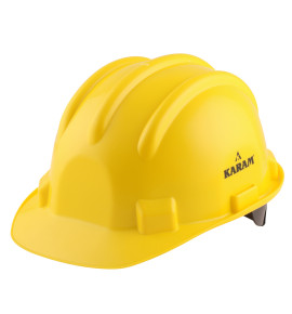 Safety Helmet With Protective Peak and Ratchet Type Adjustment, PN521