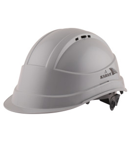 Safety Helmet With Protective Peak, Ventilators and Nape Type Adjustment, PN541