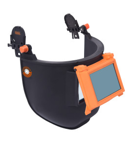 Black+Decker Full Face Helmet Mountable Welding Shield with Hinged Filter Cover, BXWP0831IN