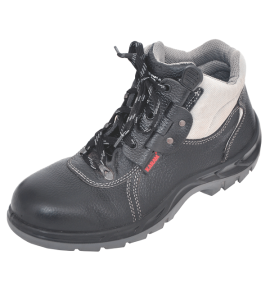 Quick Release Ankle Height Black Leather Safety Footwear FS22BL(SWDAPN)