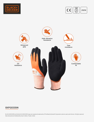 Safety latex-coated work gloves for versatile protection. Reliable hand safety with latex coating.