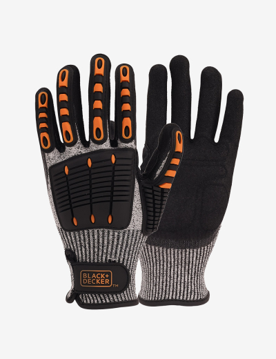 BLACK+DECKER Impact Resistant Safety Hand Gloves BXPG0366IN