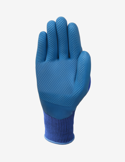 Latex coated work gloves