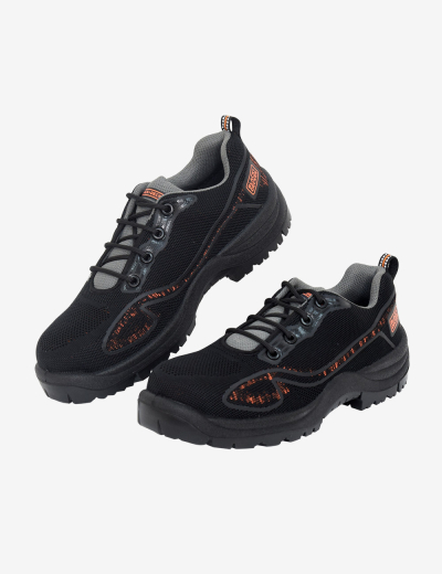 BLACK+DECKER Black Lace Up Safety Footwear, BXWB0182IN
