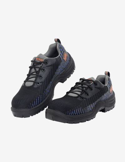 BLACK+DECKER Black Lace-Up Safety Footwear, BXWB0186IN