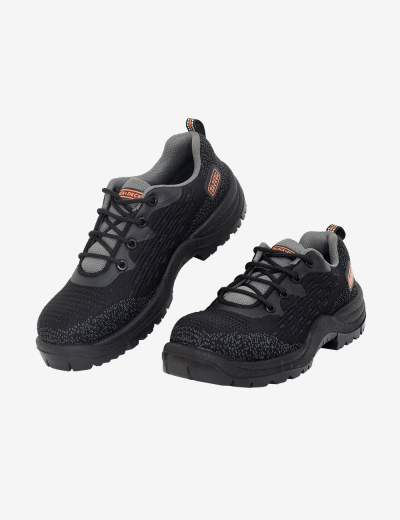 BLACK+DECKER Black Lace-Up Safety Footwear, BXWB0187IN