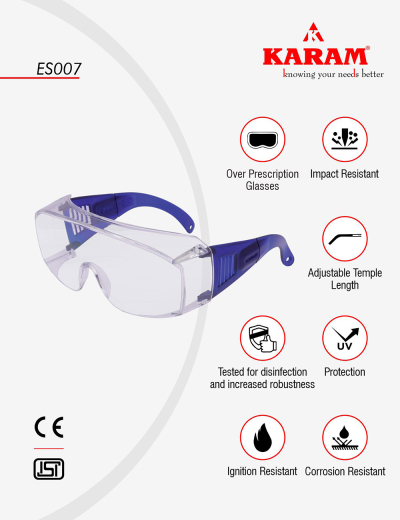 Prescription-Glasses Wearer's Choice Spectacles, ES007(CLEAR)