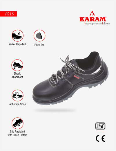 Abarwf Composite Toe Safety Shoes: Sporty, Water Repellent, Low Ankle, ISI Certified.
