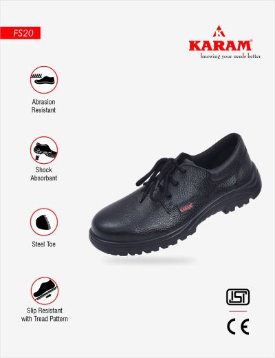 Worker's Leather Safety Shoes, FS20BL(SWSNPN)