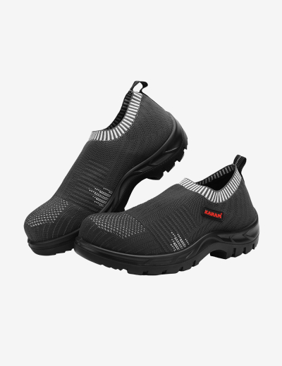 Flytex Grey Sporty Slip-On Safety Shoes, FS201FN(FWSAMN)