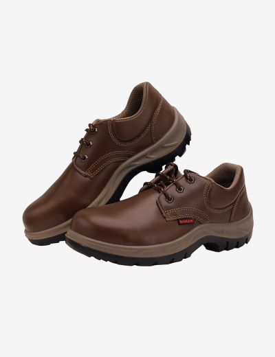 Brown Leather safety shoes