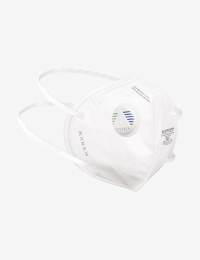 FFP2S Disposable Face Respirator with Headbands and Exhalation Valve, RFH02+