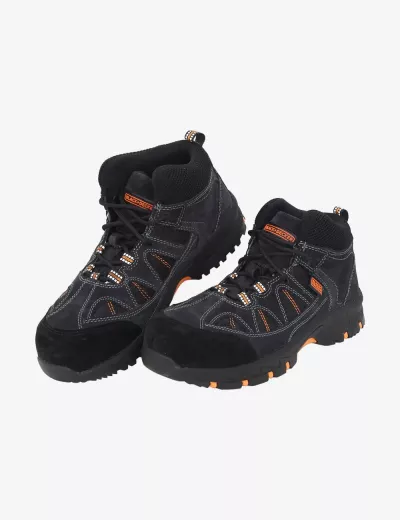 Buy Brown Suede Leather Safety Shoes, BXWB0167IN – KARAM Online