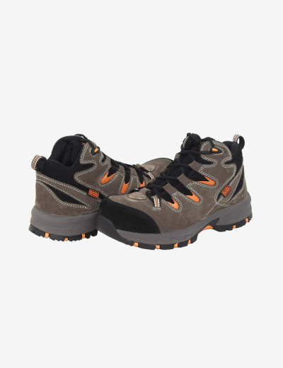 Buy Olive Green Suede Leather Safety Shoes, BXWB0166IN – KARAM Online