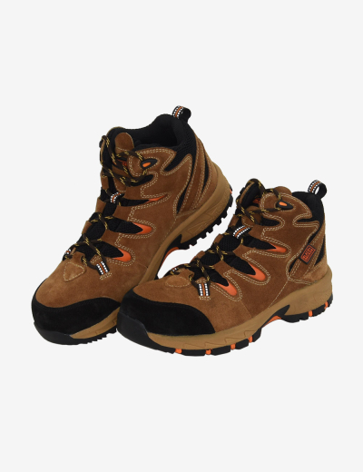 Buy Executive Sporty Lace-Up Brown Leather Safety Shoes, FS65BR