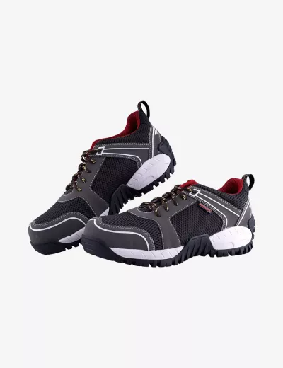 Buy Executive Sporty Lace-Up Black Leather Safety Shoes, FS63BL