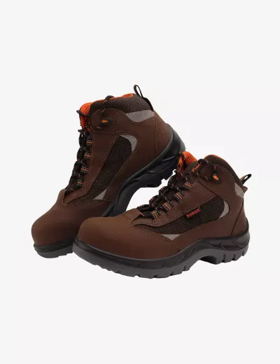 Buy Flytex Red and Grey Sporty Safety Shoes, FS213FN(FWSAMN