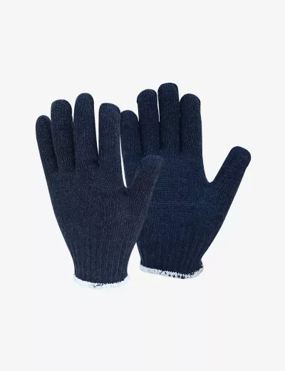 Buy Cotton Knitted Single Dotted Gloves Navy Blue, FT605SD – KARAM